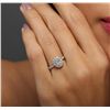 Image 2 : 18KT White Gold 1.04ctw Diamond Ring