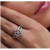 Image 1 : 14KT White Gold 0.85ctw Diamond Ring