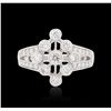 Image 3 : 14KT White Gold 0.85ctw Diamond Ring