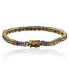 Image 2 : 10KT Yellow Gold 15.62ctw Multi Gemstone Bracelet