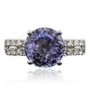 Image 1 : 18KT White Gold 3.99ct Tanzanite and Diamond Ring