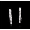 Image 3 : 14KT White Gold 1.62ctw Diamond Earrings