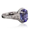 Image 2 : 18KT White Gold 5.05ct Tanzanite and Diamond Ring