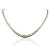 Image 3 : 18KT Yellow Gold 11.78ctw Diamond Tennis Necklace