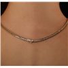 Image 5 : 18KT Yellow Gold 11.78ctw Diamond Tennis Necklace