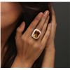 Image 1 : 14KT Yellow Gold 14.57ct Citrine and Diamond Ring