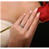 Image 3 : Platinum 0.97ctw Diamond Ring Wedding Set