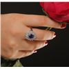 Image 1 : 14KT White Gold 2.03ct Tanzanite and Diamond Ring