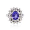 Image 3 : 14KT White Gold 2.03ct Tanzanite and Diamond Ring