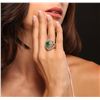 Image 2 : 14KT Yellow Gold 2.58ct Emerald and Diamond Ring