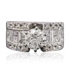 Image 3 : 18KT White Gold 3.94ctw Diamond Ring