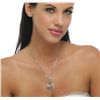 Image 1 : 14KT White Gold 1.21ctw Diamond Pendant With Chain