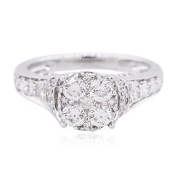 14KT White Gold 1.12ctw Diamond Ring