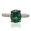 Image 3 : 14KT White Gold 2.32ct Emerald and Diamond Ring