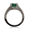 Image 6 : 14KT White Gold 2.32ct Emerald and Diamond Ring