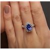 Image 1 : 14KT White Gold 2.70ct Tanzanite and Diamond Ring