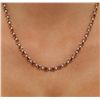 Image 2 : 14KT White Gold 20.00ctw Tourmaline and Diamond Necklace