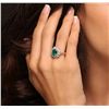 Image 5 : 14KT White Gold 2.10ct Emerald and Diamond Ring