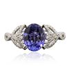 Image 3 : 14KT White Gold 1.92ct Tanzanite and Diamond Ring