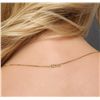 Image 6 : 14KT Yellow Gold 1.22ct Citrine Quartz and Diamond Pendant With Chain