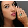 Image 5 : 18KT White Gold 2.68ct Emerald and Diamond Ring
