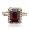 Image 3 : 14KT Yellow Gold 2.75ct Ruby and Diamond Ring