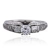 Image 1 : 14KT White Gold 1.07ctw Brilliant Cut Diamond Ring
