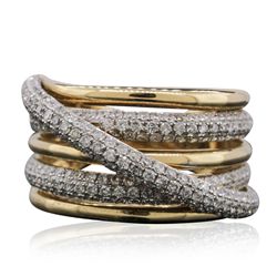 14KT Two-Tone Gold 1.08ctw Diamond Ring