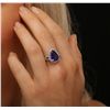 Image 2 : 14KT White Gold 4.01ct Tanzanite and Diamond Ring