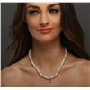 Image 2 : 14KT Two-Tone Gold 0.68ct Diamond and Pearl Necklace