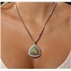 Image 2 : 14KT White Gold 25.72ct Opal and Diamond Pendant with Chain