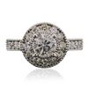 Image 3 : 14KT White Gold 2.18ctw Diamond Ring