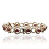 Image 2 : 14KT Yellow Gold 6.24ctw Ruby and Diamond Bracelet