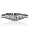 Image 3 : 18KT Two-Tone Gold 3.67ctw Diamond Bracelet