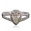 Image 1 : 14KT White Gold 1.33ctw Diamond Ring
