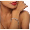 Image 5 : 14KT White Gold 3.37ctw Diamond Tennis  Bracelet