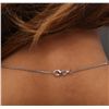 Image 6 : 14KT White Gold 1.72ctw Diamond Pendant With Chain