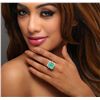 Image 5 : 18KT White Gold 10.29ct Emerald and Diamond Ring