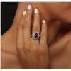 Image 2 : 14KT Two-Tone Gold 3.28ct Tanzanite and Diamond Ring