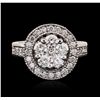 Image 3 : 14KT White Gold 1.34ctw Diamond Ring