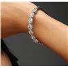 Image 2 : 14KT White Gold 2.74ctw Diamond Bangle Bracelet