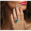 Image 5 : 14KT Two-Tone Gold 2.21ct Emerald and Diamond Ring