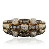 Image 1 : 14KT Yellow Gold 0.43ctw Brown Diamond Ring