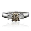 Image 1 : Platinum 1.37ctw Diamond Ring