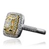 Image 2 : 14KT White Gold 1.01ct SI1/Light Yellow Diamond Ring