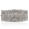 Image 3 : 14KT White Gold 1.59ctw Diamond Bangle Bracelet