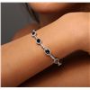 Image 2 : 14KT White Gold 7.07ctw Black Diamond Bracelet