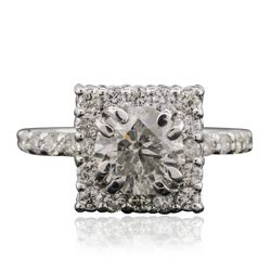 14KT White Gold 2.43ctw Diamond Ring