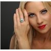 Image 3 : 14KT White Gold 2.28ct Emerald and Diamond Ring