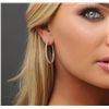 Image 1 : 14KT White Gold 1.03ctw Diamond Earrings